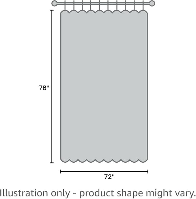 UFRIDAY Long Shower Curtain Liner 72 x 78 Inch, Thick EVA Waterproof Weighted Shower Curtain for Bathroom Heavy Duty with 3 Big Bottom Magnets,Clear, 3D Cobblestone