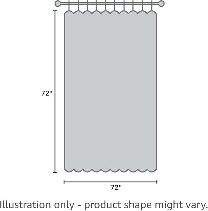 Nasitos Hotel Fabric Shower Curtain Liners 6 Pack - W72 x H72 - Water Resistant Lightweight Cloth Shower Liner for Bathroom, Machine Washable, Standard Size (White, Magnets Included)