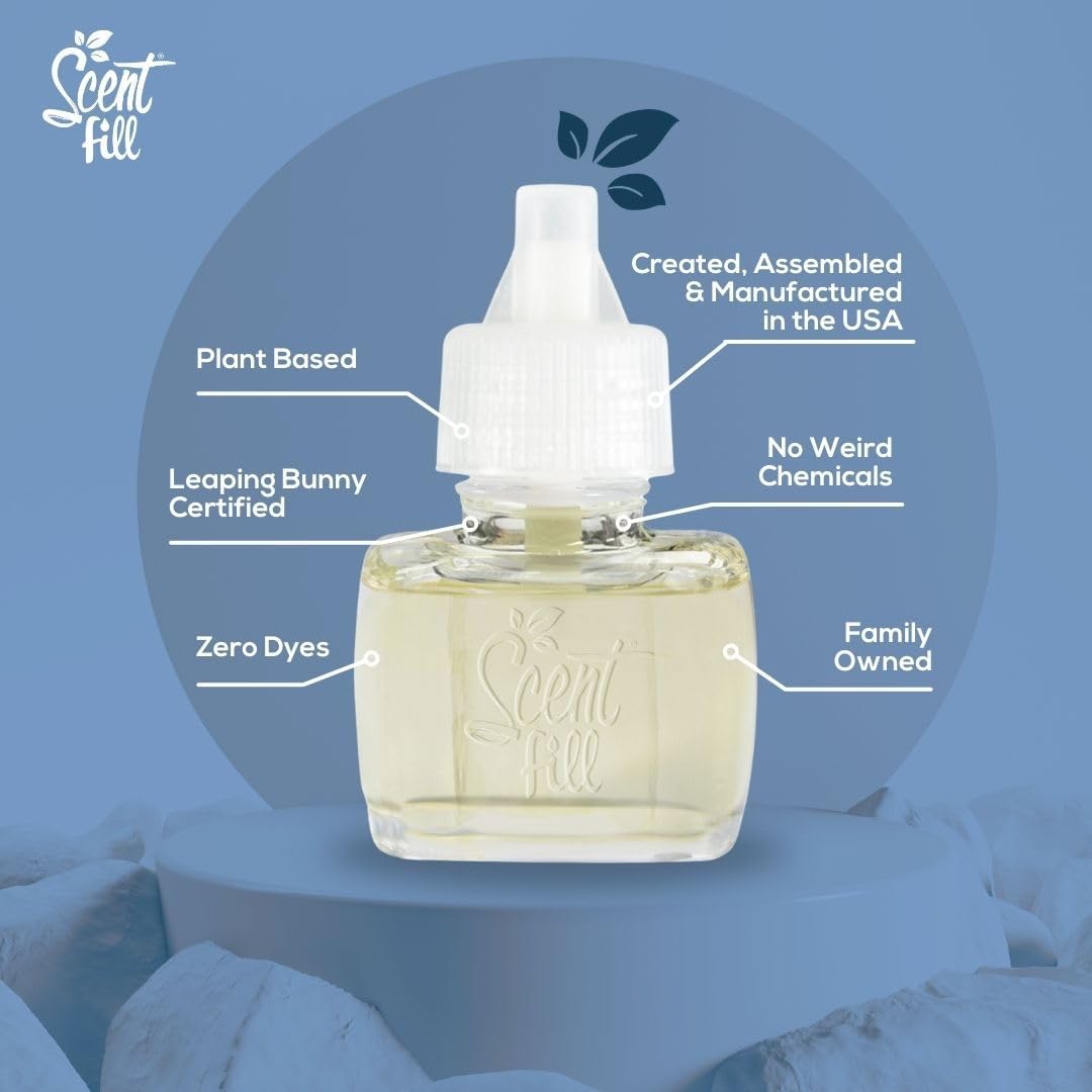 Scent Fill Coffee House Plug in Air Freshener, Scented Oil Refills, 2 Refills + Diffuser