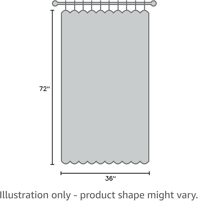 Nasitos Shower Curtain Liners 2 Pack - W36 x H72 - Washable & Water Resistant Fabric Bath Shower Liners for Narrow Stall, Stand Up Shower Stall, RV, Camper (Grey, Magnets Included)