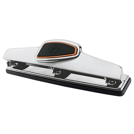 Office Depot® Brand 3-Hole Paper Punch, 10-Sheet Capacity, Silver