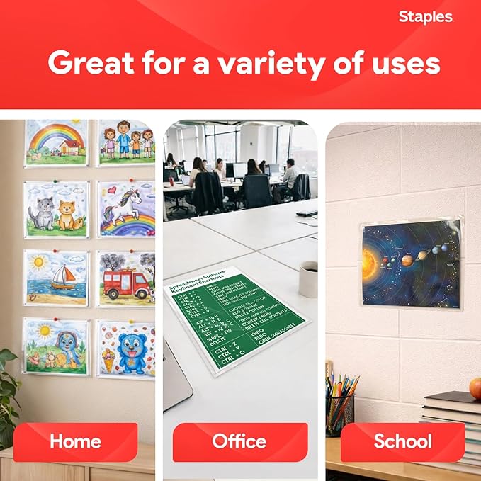 Staples Thermal Laminating Pouches, Letter Size, 9 x 11.5 Inches, 3 Mil, 200/Pack, for Office & School Use