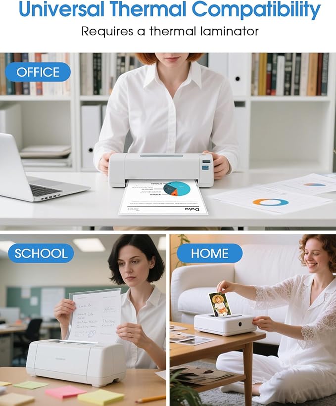 KTRIO 500 Pack Laminating Sheets, Hold 8.5 x 11 Inches, 3 Mil Thermal Laminating Pouches, 9 x 11.5 Laminate Sheets for Laminator, Clear Lamination Sheet Paper, Letter Size, Office School Home Supplies