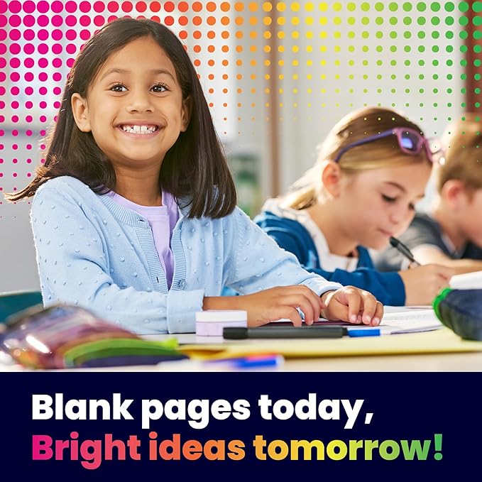 Hygloss Blank Books - Bulk 10 Pack – 4.25" x 5.5" A6 Black Paperback Blank Books for Kids to Write Stories, Doodle, Arts & Crafts – Plain Drawing Sketchbook, Unlined Journal, Notebook Without Lines