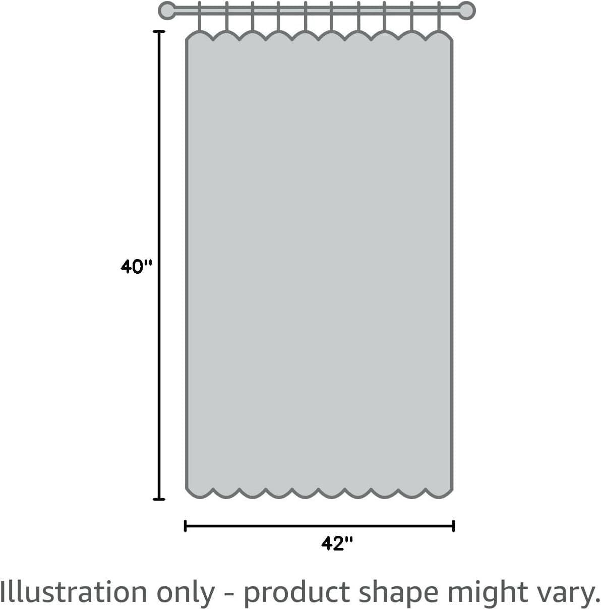 BGment Emerald Green Blackout Curtains 40 Inches Long for Bedroom Kitchen - Short Length Thermal Insulated Darpes with Rod Pocket Darkening for Bathroom Christmas, 2 Panels, 42 x 40 Inch