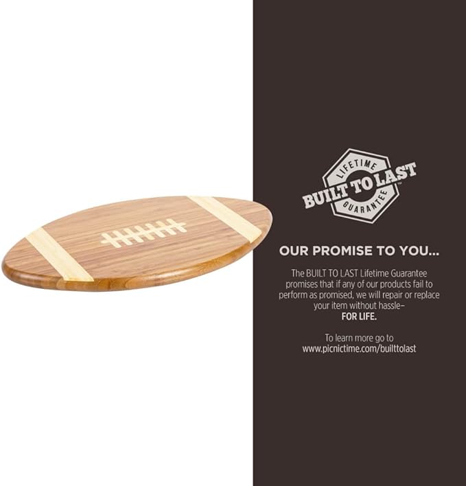 PICNIC TIME NCAA Wake Forest Demon Deacons Touchdown Bamboo Cutting Board