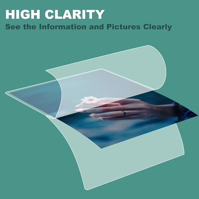 BESTEASY Clear 9" x 11.5" Thermal Laminating Sheets 3 mil Letter Size Thermal Laminating Pouches, Hold 8.9'' x 11.4'' Letter Size Sheets, Pack of 3000