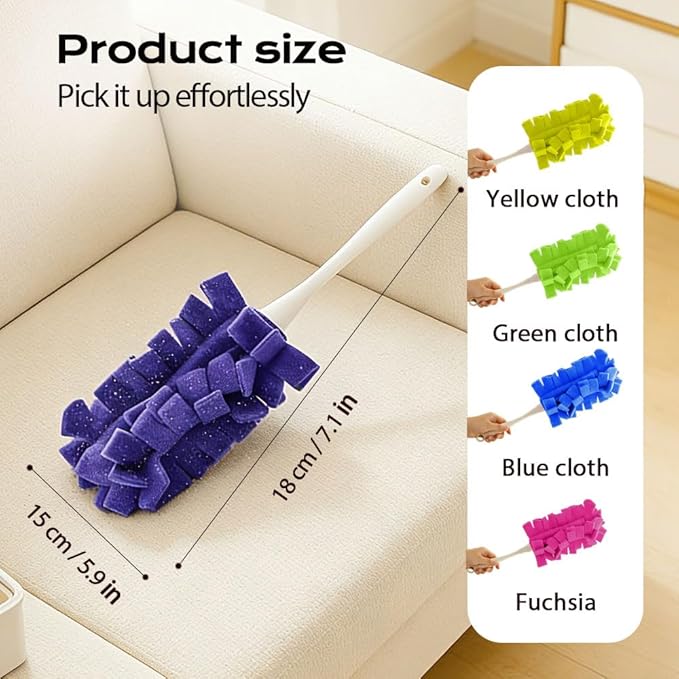Duster Refills, Reusable Duster Refills, 360 Heavy Duty Duster Refill Pads, Washable Dusters Refill for Home, Blinds, Car, Pet, Furniture, Fans (2PC)