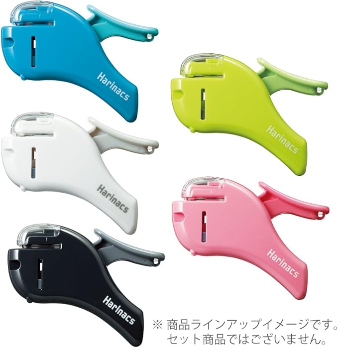 Kokuyo Stapleless Stapler, Harinacs Handheld Staple-Free, Up to 5 Sheets No Staple Binding, Portable Holeless Compact Alpha, White, Japan Import (SLN-MSH305W)