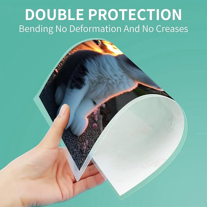 Thermal Laminating Sheets, 9” x 11.5” Laminating Sheets, 3 Mil Thickness Clear Laminating Pouches, Compatible Thermal Laminators, 50 Packs.