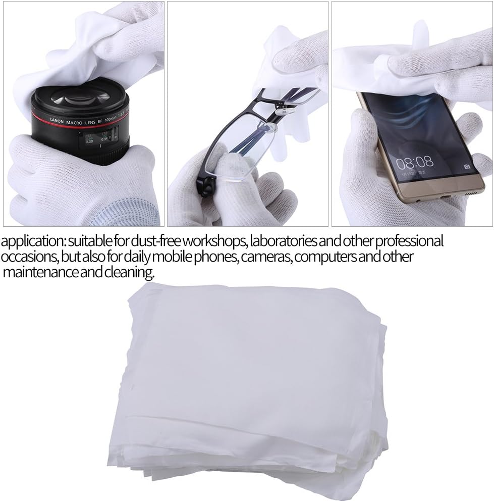 100Pcs Bag Microfiber Dusting Cloth Dust- Cloth 6inch Clean Cloth Anti-static Microfiber Cleanroom Wiper ,Hand Tools & Accessories