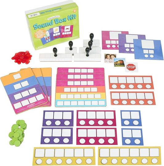 Really Good Phonics Sound Box Mats & Chips 6 Student Kit with Teacher Demo