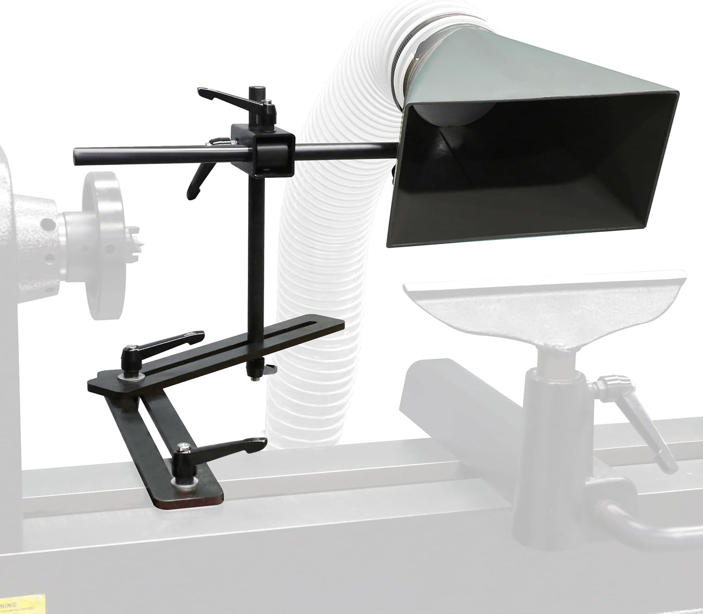 Woodturning Universal Dust Hood for Woodlathe Extraction.