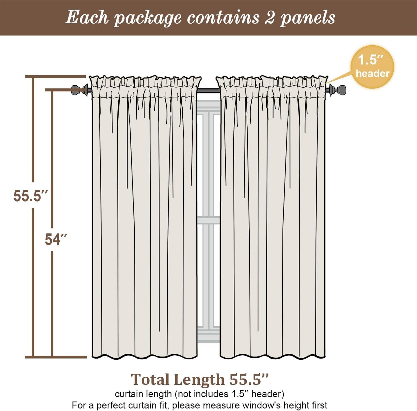Chyhomenyc Hunter Green Sheer Curtains 54 Inch Long 2 Panels Set, Short Voile Rod Pocket Drapes for Dinning Small Windows Bathroom Living Room Bedroom, Each 42Wx54L in, 2PCS