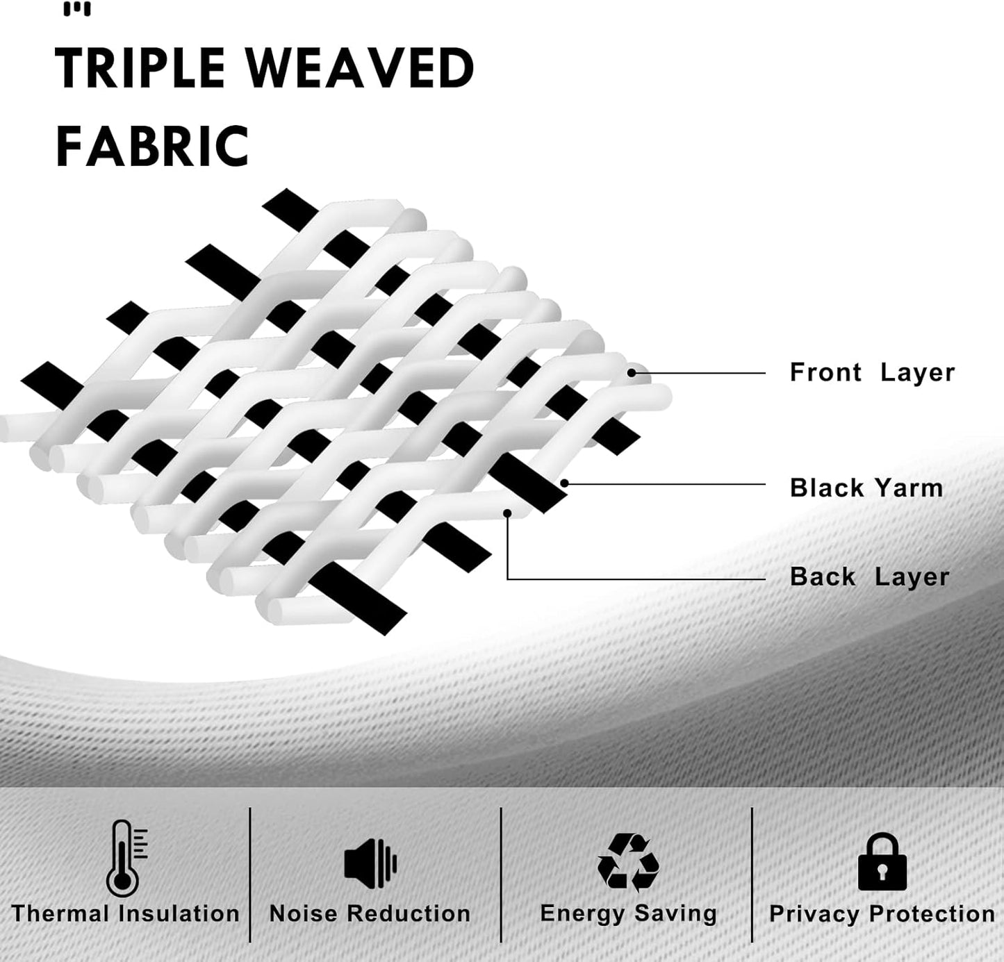 DWCN Blackout Curtains Room Darkening Thermal Insulated Bedroom Curtains Window Curtain Panels, 52 x 63 inches Long, Set of 2 Yellow Rod Pocket Drapes