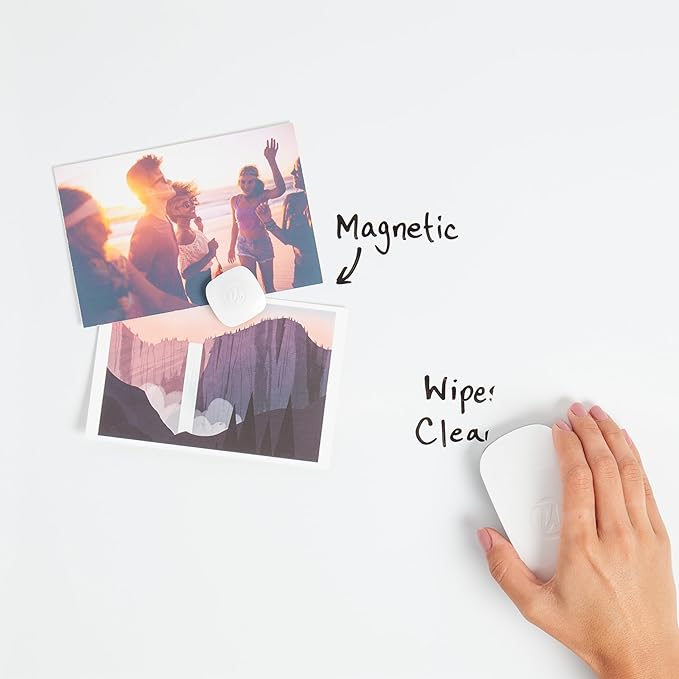 U Brands Magnetic Dry Erase Board White Board, 24" x 18", Silver Aluminum Frame, Includes Marker