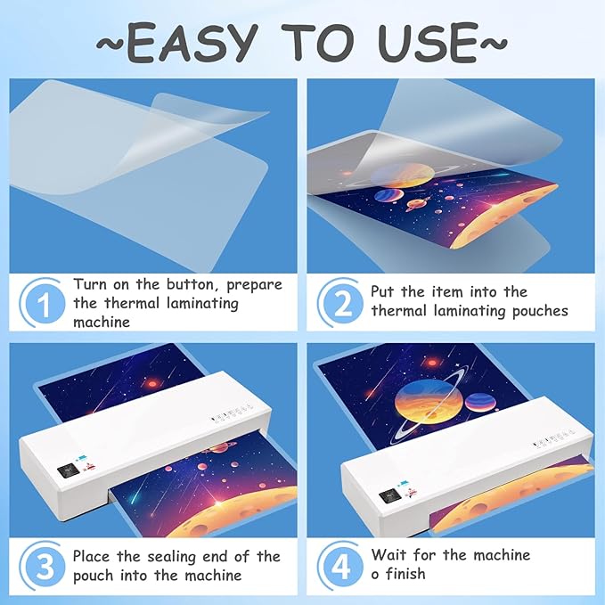 [5mil 100 Pack] InpourPack Laminating Pouches, 5 Mil Clear Thermal Laminating Pouches 9 x 11.5 Inch Laminating Sheets for Laminator, Holds 8.5 x 11 Inch Sheets
