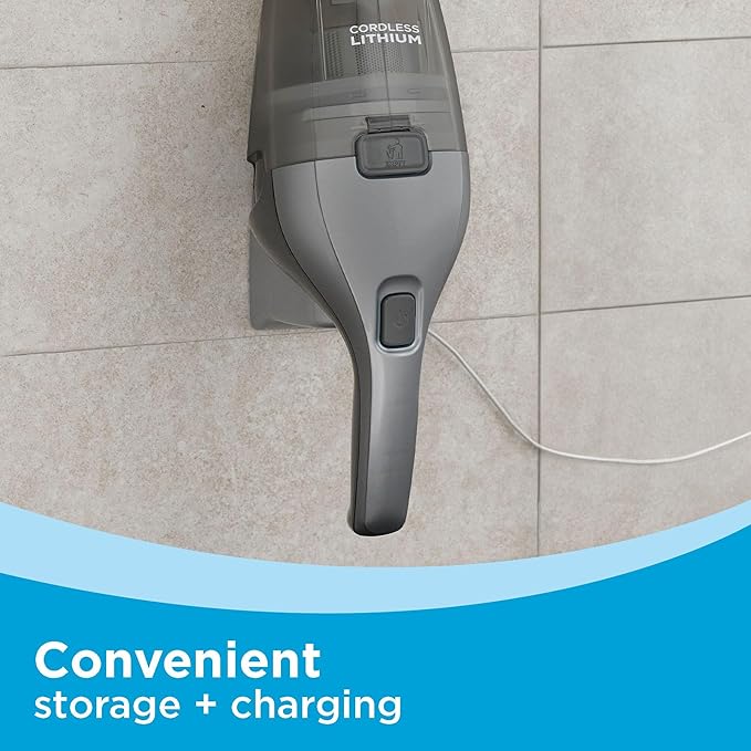BLACK+DECKER dustbuster Handheld Vacuum, 8V Cordless, Hand Vacuum for Quick Cleanup with Crevice Tool and Washable Filter (HNVC220BCZ01)