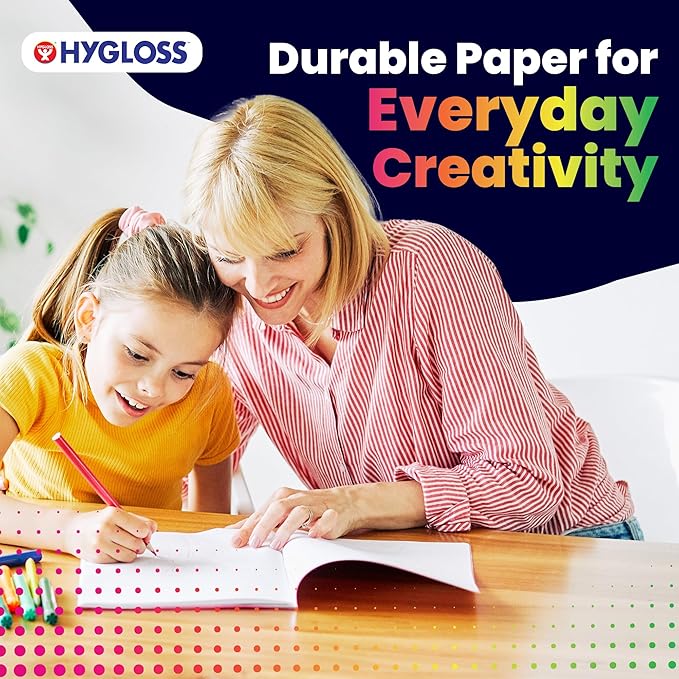 Hygloss Half Blank Books for Kids to Write Stories and Illustrate – Bulk 24 Pack – 5.5" x 8.5" A5 – Small Primary Journal for Grades K-2, Preschool/Kindergarten Notebook with Picture Space – 24 Pages
