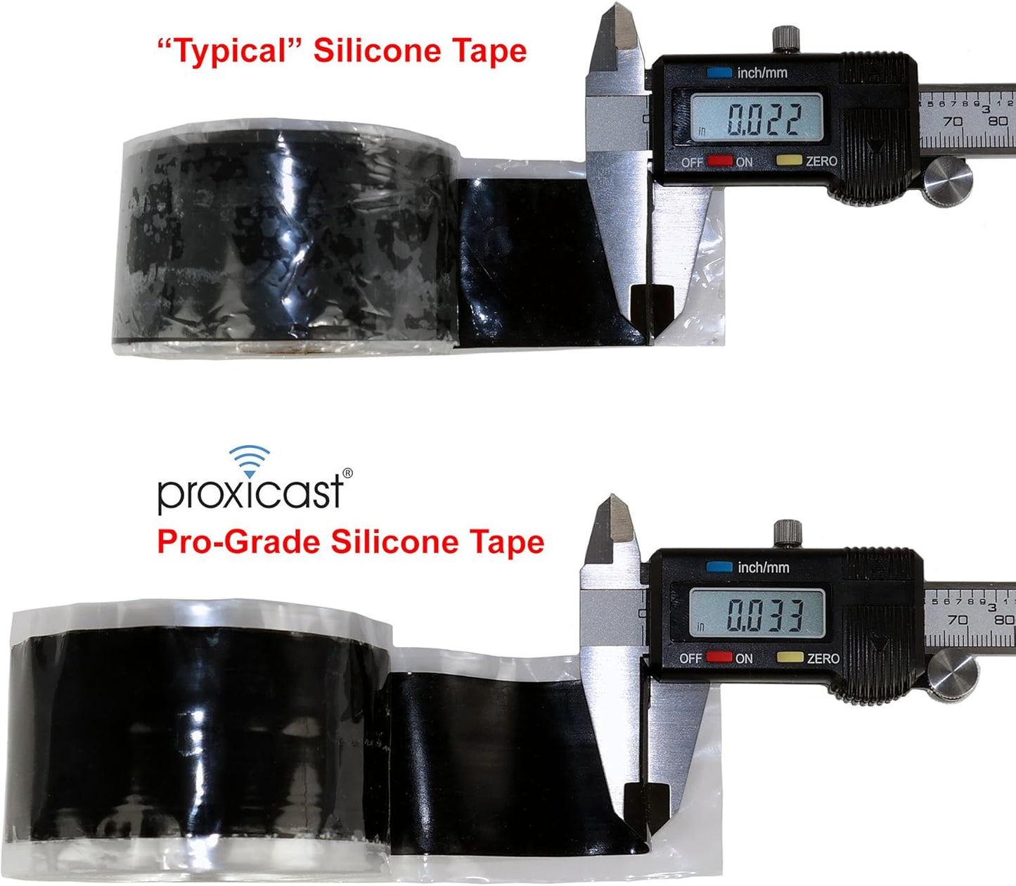 Proxicast Pro-Grade Extra Strong 30mil Weatherproof Self-Fusing Silicone Rubber Sealing Tape for Outdoor Antenna Coax & Electrical Cables, Hose/Pipe Leaks & Emergency Repairs (1.5" x 15' roll) - Red
