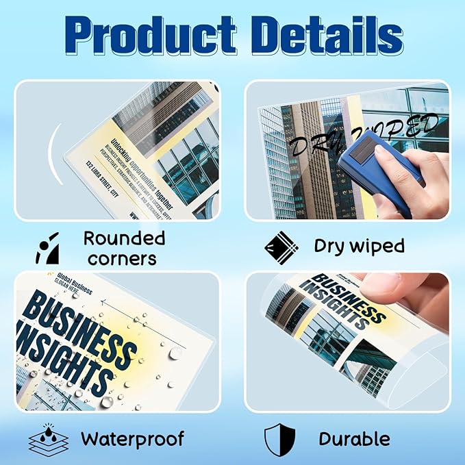 500 Pieces 5 Mil 2 1/2" x 4 1/4" Luggage Tag Laminating Pouches with Slot Hole Thermal Laminate Pouch Tags Kit Resealable for Work Permits Pass Cards Student ID Cards