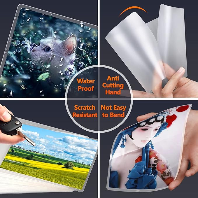 SJPACK Thermal Laminating Pouches, 9 x 11.5 Inches Laminating Sheets, 3 mil Thick Laminate Sheets, 100 Pack,Clear