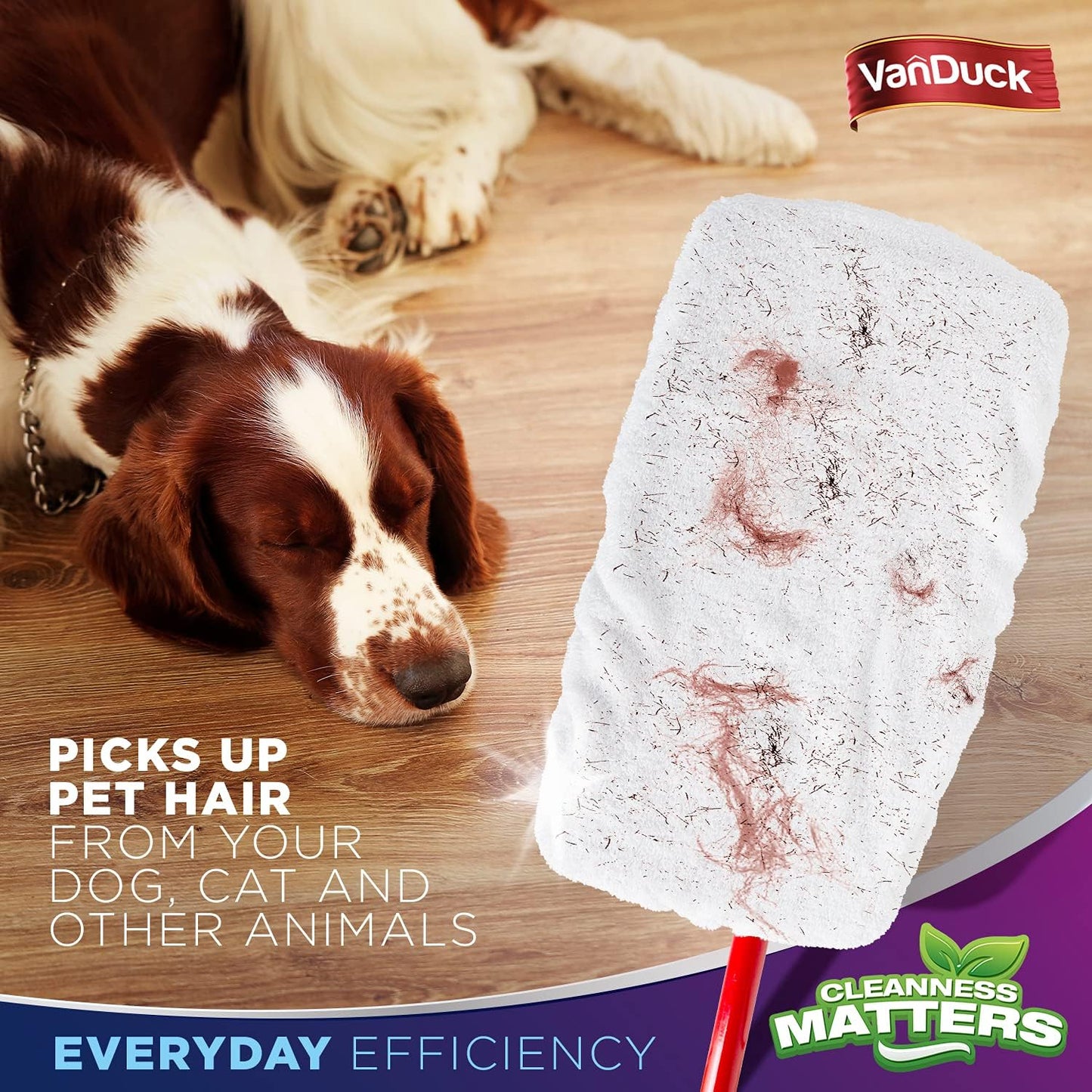 VanDuck 100% Cotton Terry Mop Pad 15x8 inch (24-Pack)