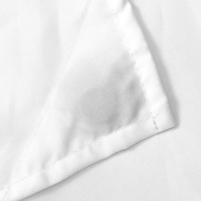 N&Y HOME Fabric Shower Curtain Liner Oversize 96 x 72 inches, Hotel Quality, Washable, Water Repellent, White Bathroom Curtains with Grommets, 96x72
