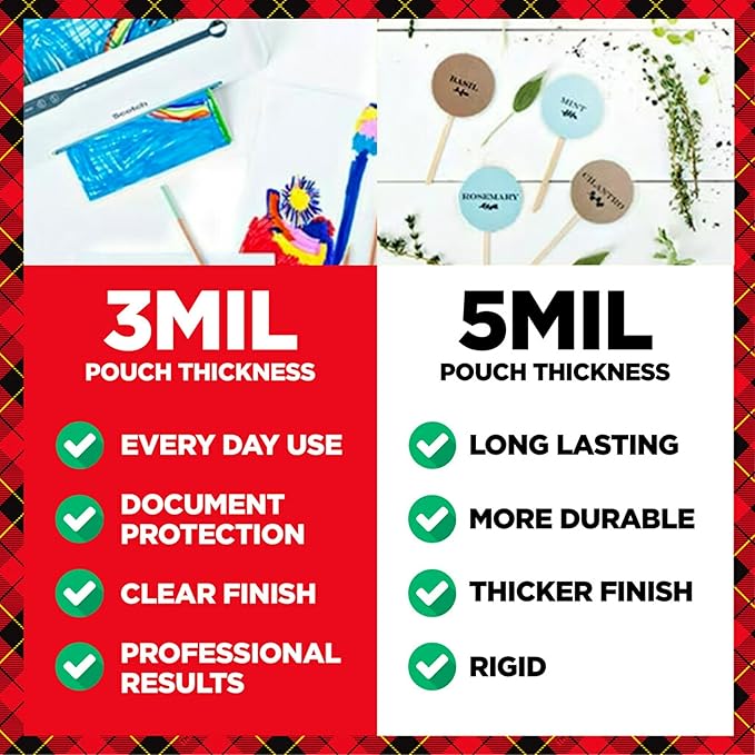 Scotch Thermal Laminating Pouches Premium Quality, 5 Mil Thick for Extra Protection, 100 Pack Photo Size Laminating Sheets, Our Most Durable Lamination Pouch, 5 x7 inches, Clear (TP5903-100)