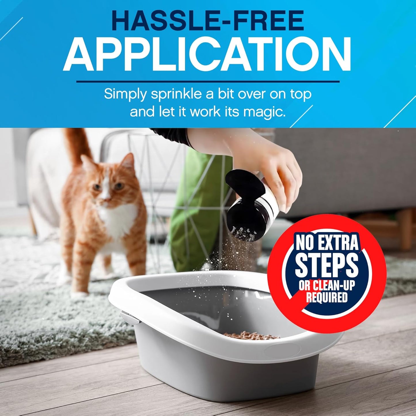 NonScents Cat Box Deodorizer - Odor Eliminator - Reduces Scooping, Extends Litter Lifespan - Fragrance-Free, Fresh Scent - 2-Pack