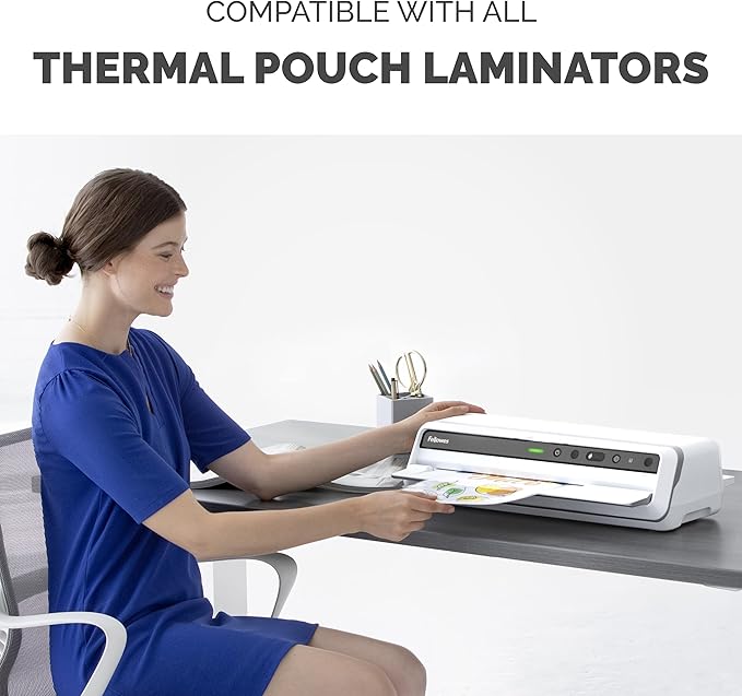 Fellowes Glossy Pouches - Legal, 5 mil, 100 pack