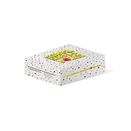 Back to School Supply Box (Case - 4 Boxes) - Grades K-5 Back to School Supplies - 32 Piece Kit Includes Markers, Crayons, Pencils, Scissors, Folders, Glue Sticks, Notebook, and Composition Book