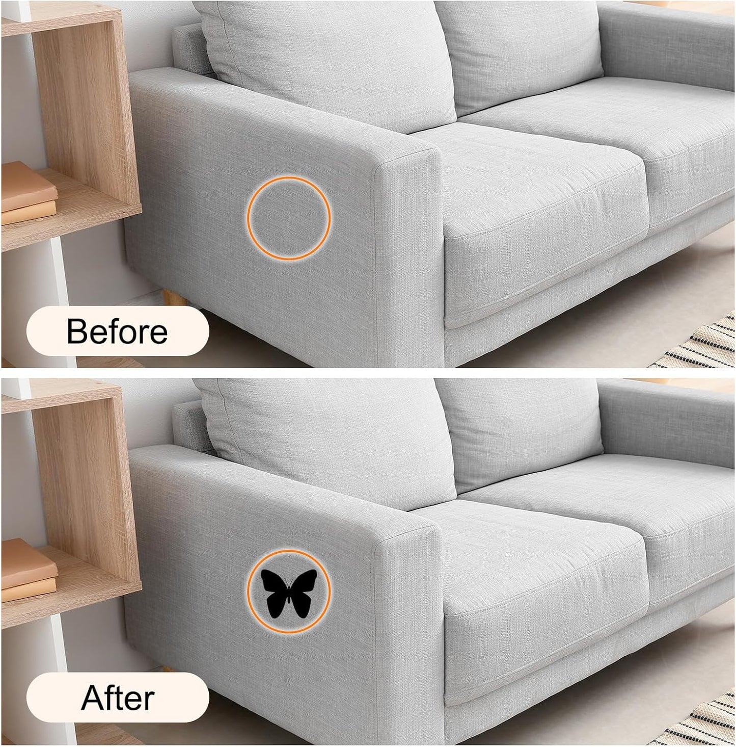 Repair Patches Repair Tape Self-Adhesive DIY Repair Patch Linen Gear Patch for Sofa, Furniture, Chair, Clothing,Tents,17x79 Inch,Brown