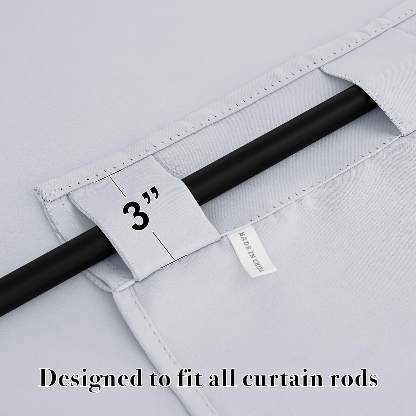 RYB HOME Room Darkening Kitchen Curtains 2 Panels Set,Thermal Insulated Small Window Treatment Heavy Duty Drapes Full Privacy Protection for Laundry Bedroom Bathroom, Greyish White, W42 x L63 inch