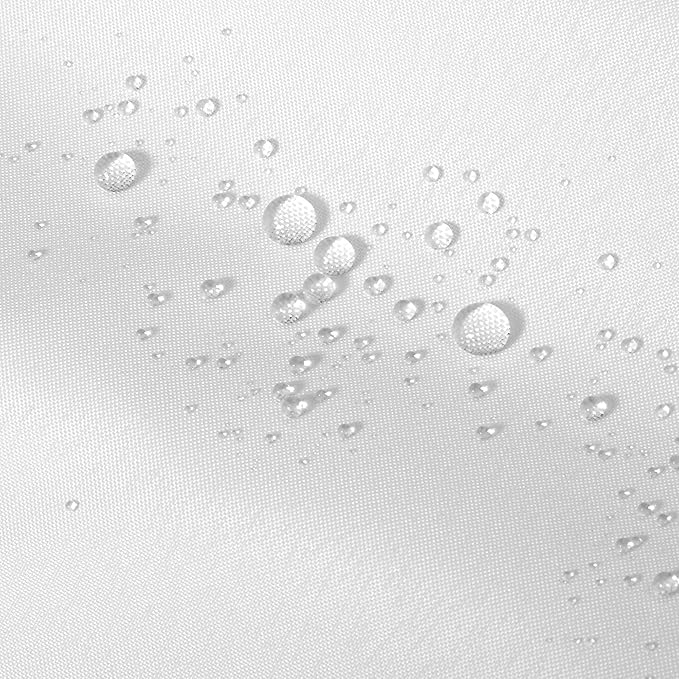 ALYVIA SPRING Stall Fabric Shower Curtain Liner Waterproof - 54" x 72", Soft & Lightweight Stall Size Shower Curtain with Magnets, Machine Washable - 54x72, White