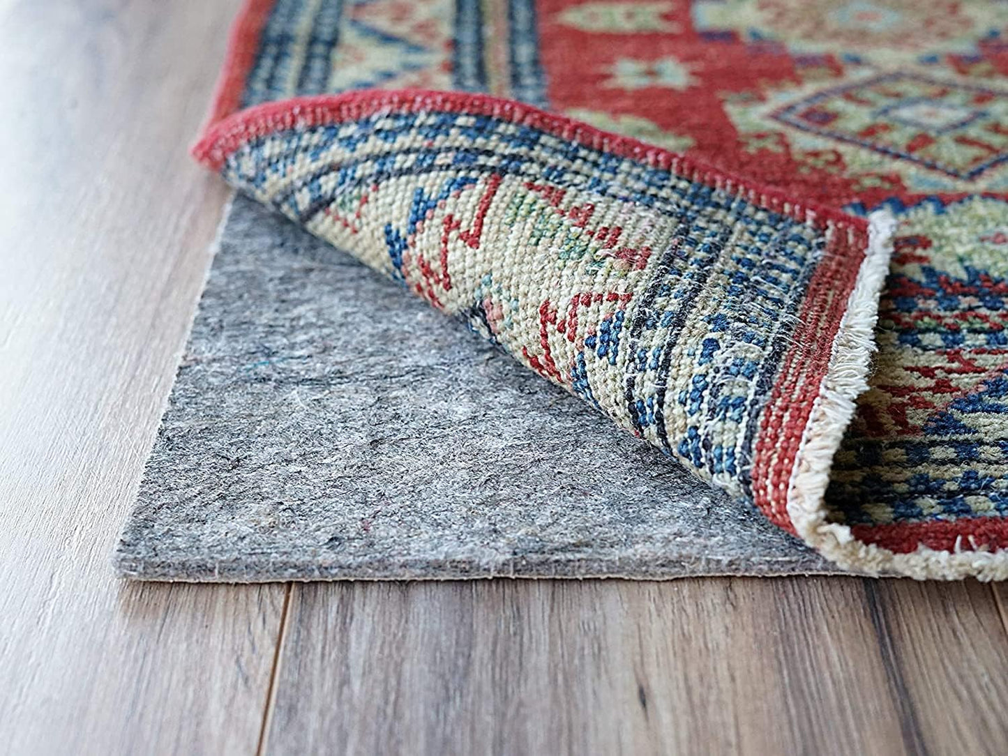 RUGPADUSA - Dual Surface - 7'10" x 9'10" - 1/4" Thick - Felt + Rubber - Non-Slip Backing Rug Pad - Safe for All Floors