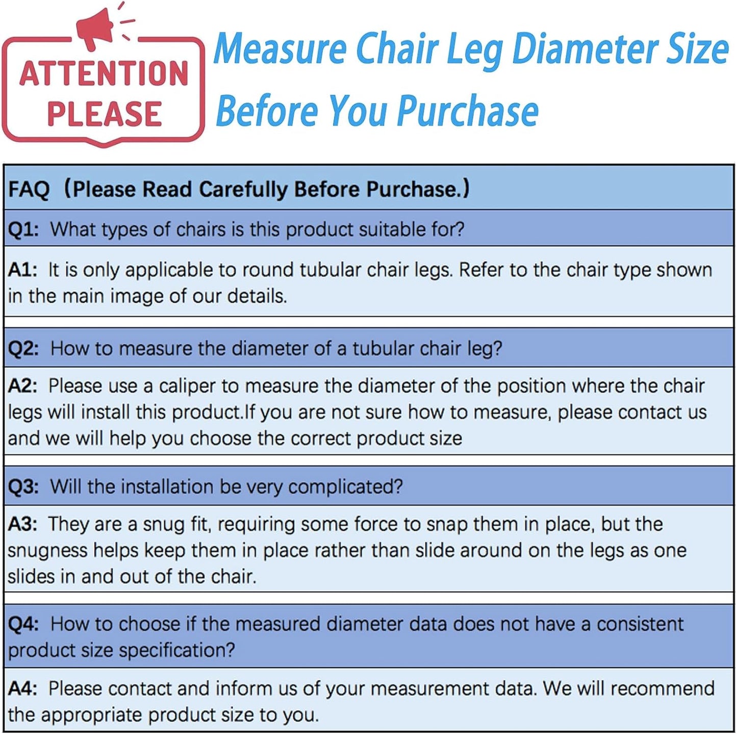Rectangle U Shaped Chair Leg Tips Caps with Felt Pads,Furniture Feet Protector Slide Smoothly Glides No Scratches No Noise Protect Hardwood Floor,Fit 25mm(1inch) Diameter Tubular Leg (Black 8PCS)
