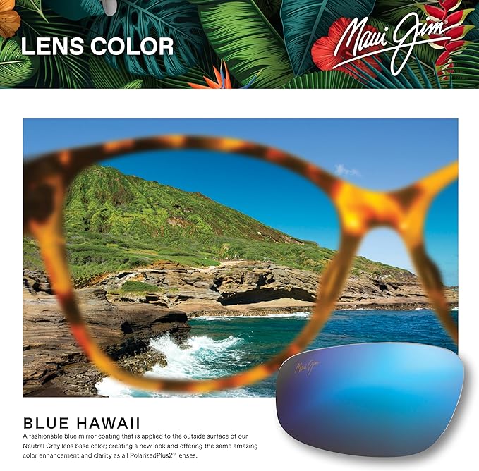 Maui Jim Polarized Men's and Women's Hookipa XLarge Oval Sunglasses