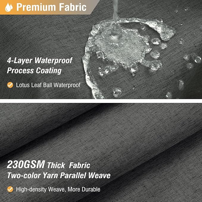 BTTN Stall Fabric Shower Curtain - 36x72 Inch Narrow Linen Cloth Heavy Duty Shower Curtain Set with 6 Plastic Hooks, Hotel Spa Luxury Half Waterproof Neutral Bath Curtains for Bathroom - Charcoal Grey