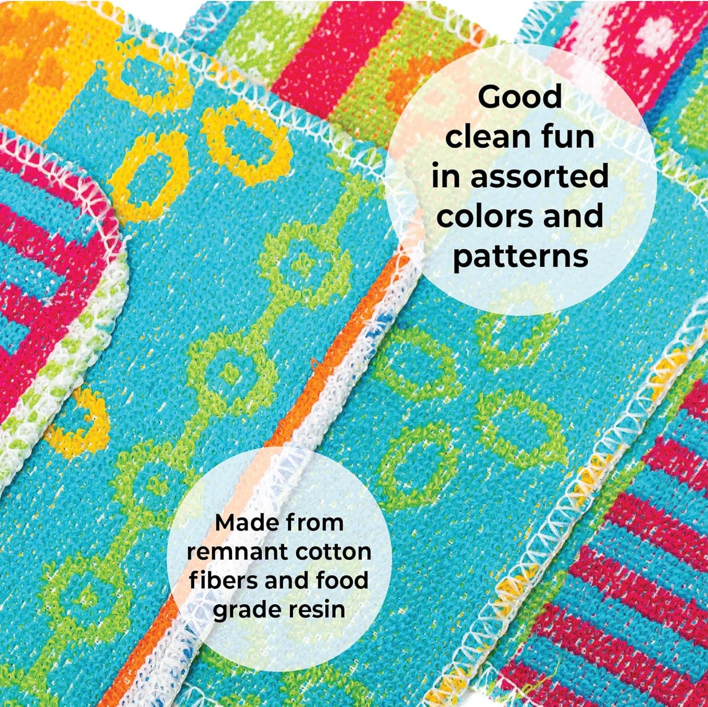 Skoy Scrub, 1-Piece Reusable, Non-Scratching Dish Scrubber for Kitchen and Household Cleaning, Planet-Friendly, Dishwasher Safe Soft Scrub, Monochromatic Colors