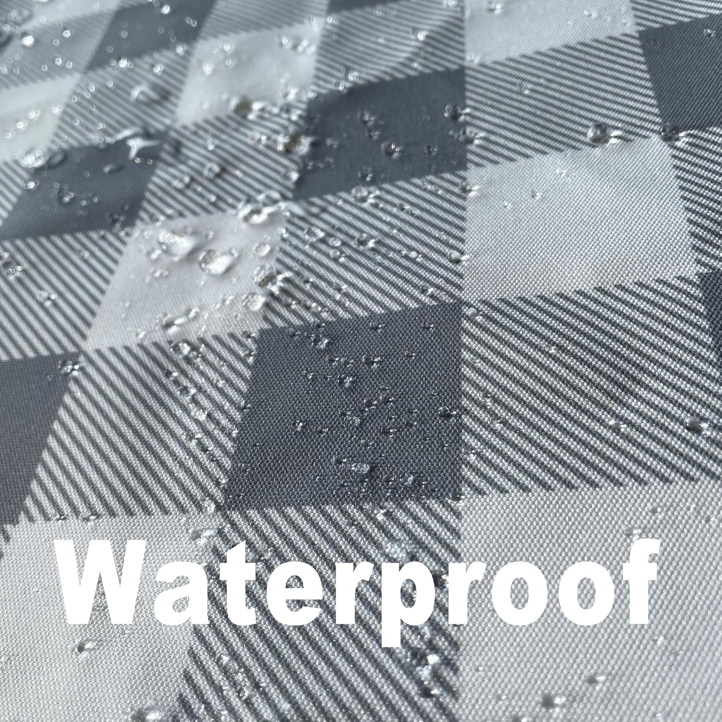 Classic Gingham Plaid Tablecloth Fabric - Rectangular 58x102 Inch Water Resistant Checked Table Cloth for Indoor/Outdoor Use - Table Cover for Kitchen, Picnics, Gardens, and Parties